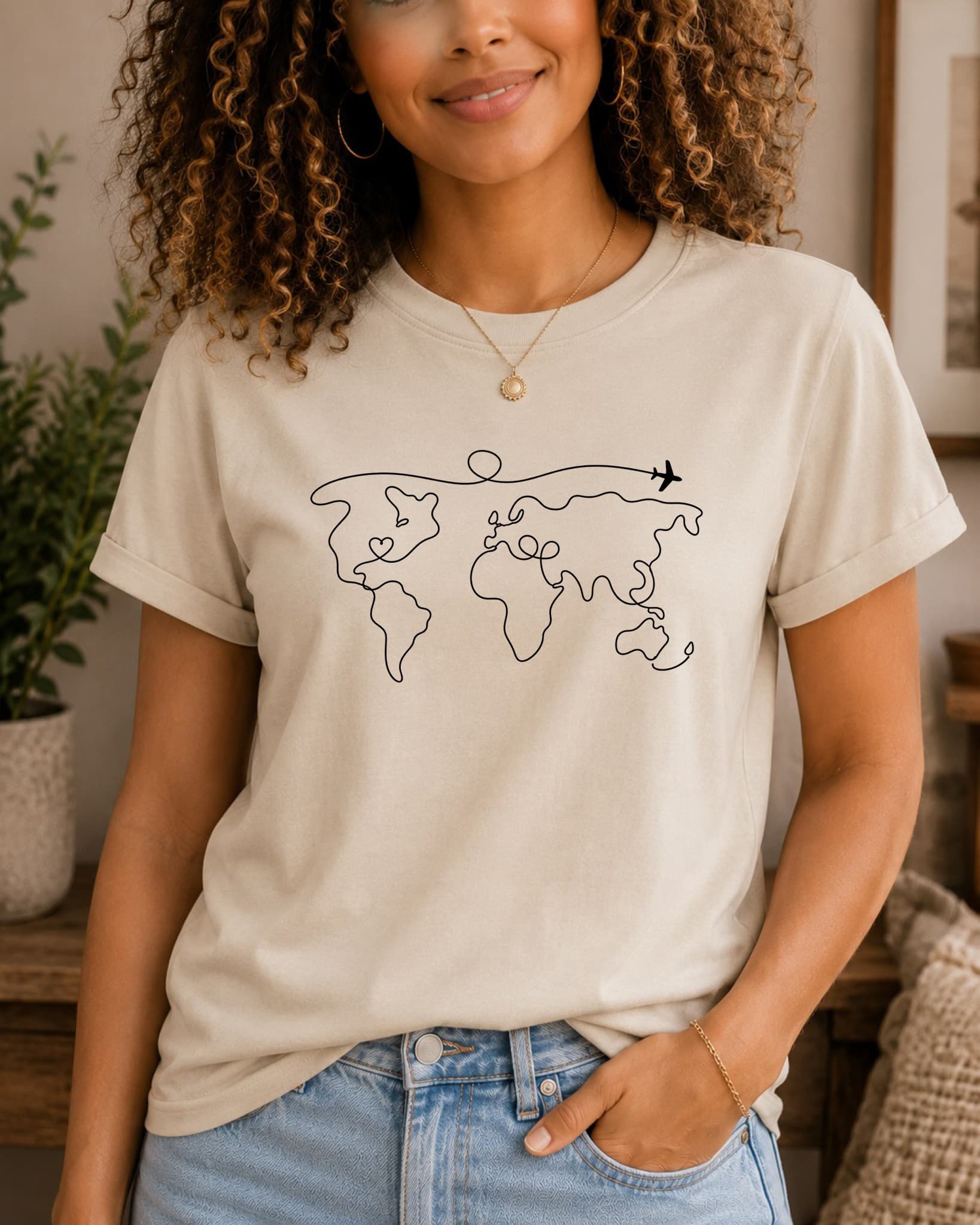 Wander Often™ – One Line, Endless Possibilities women's slogan t-shirt by ObjectHours