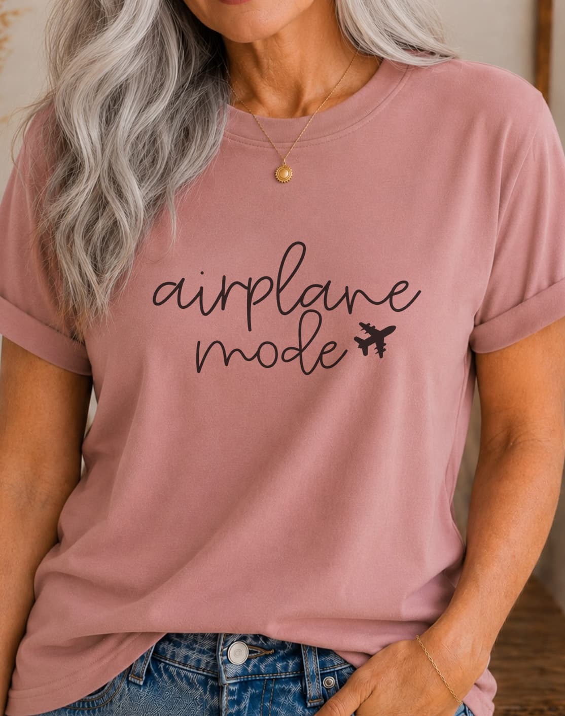 Airplane Mode women's slogan t-shirt by ObjectHours