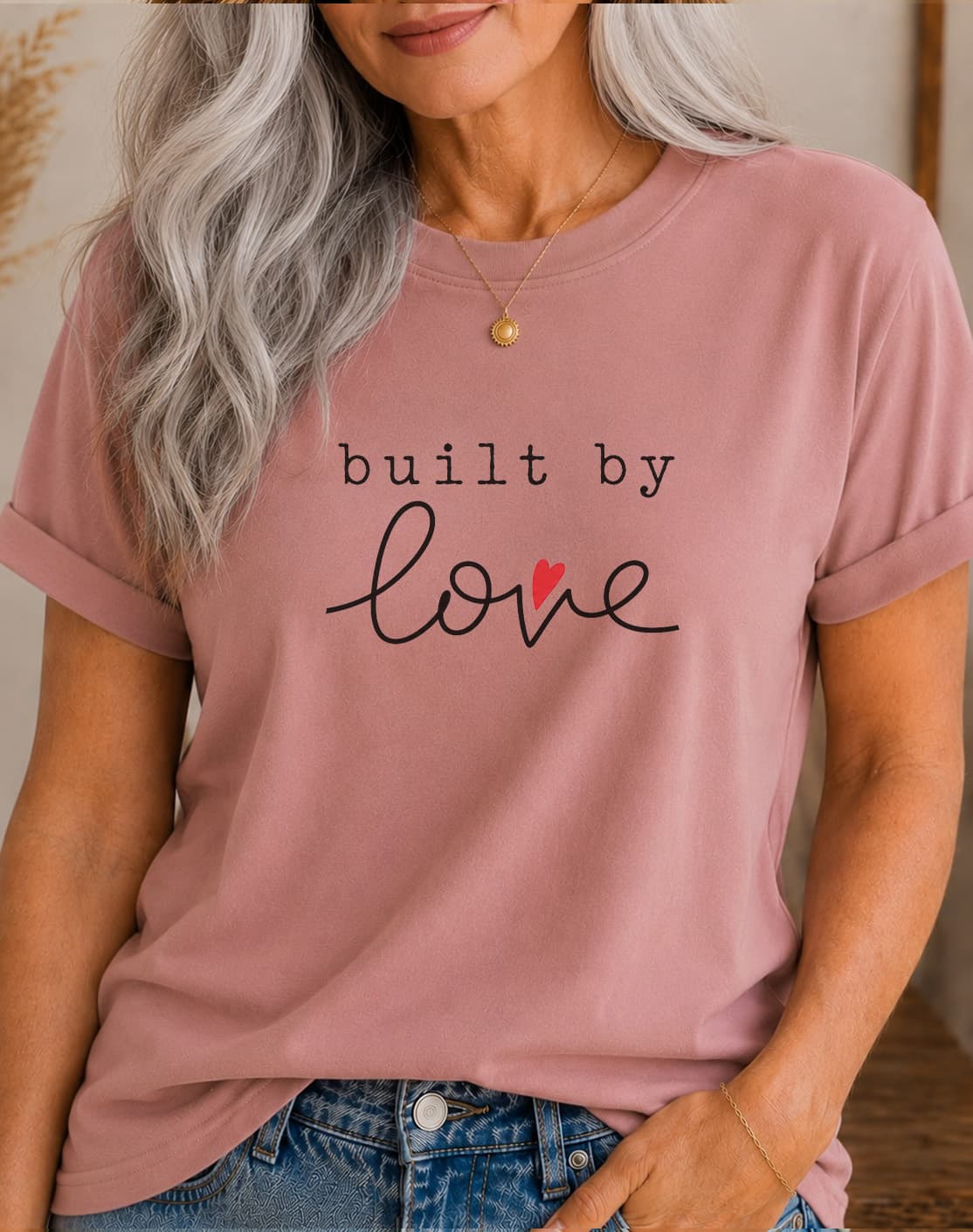 Built By Love women's slogan t-shirt by ObjectHours