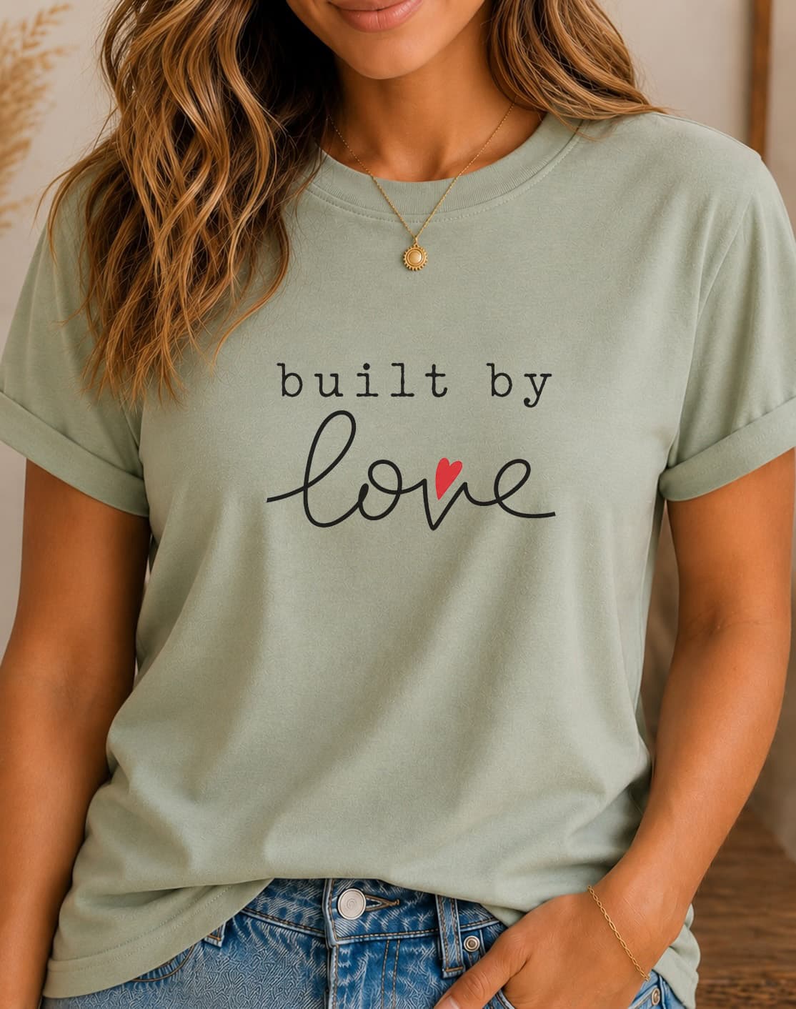 Built By Love women's slogan t-shirt by ObjectHours