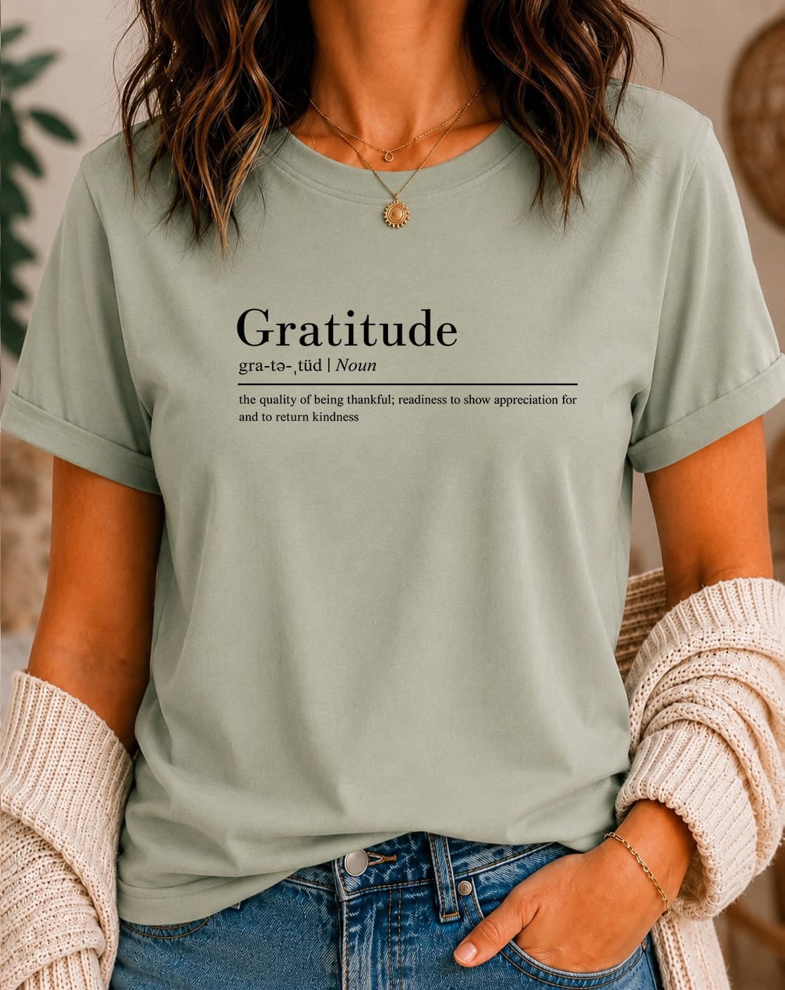 Gratitude Definition women's slogan t-shirt by ObjectHours