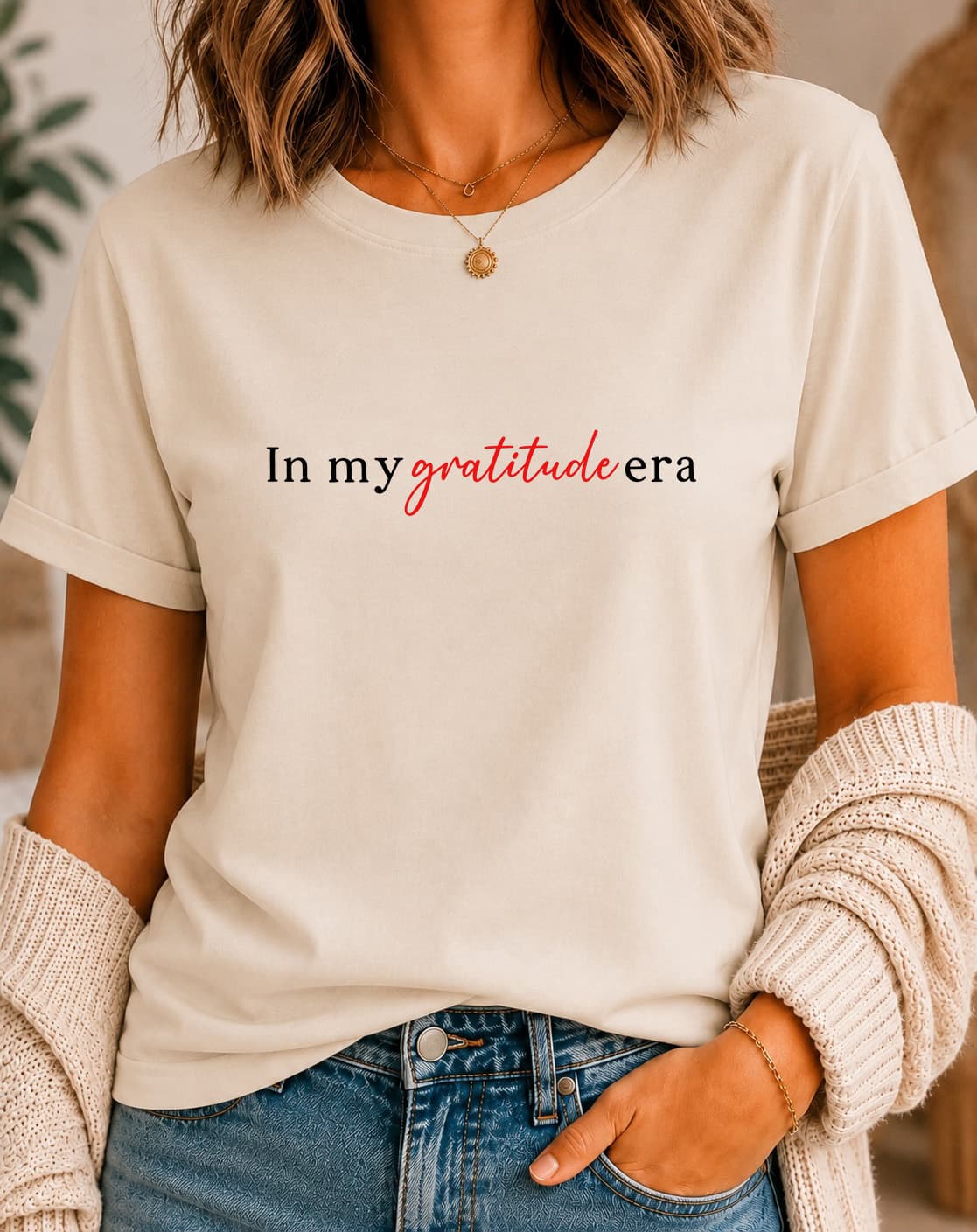 In My Gratitude Era women's slogan t-shirt by ObjectHours