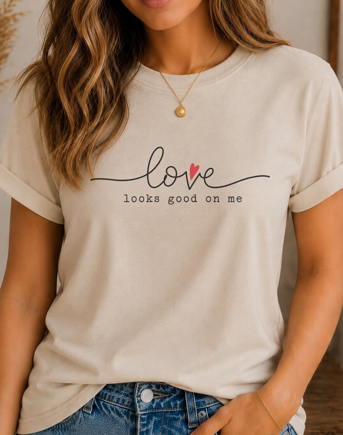 Love Looks Good on Me™ women's slogan t-shirt by ObjectHours