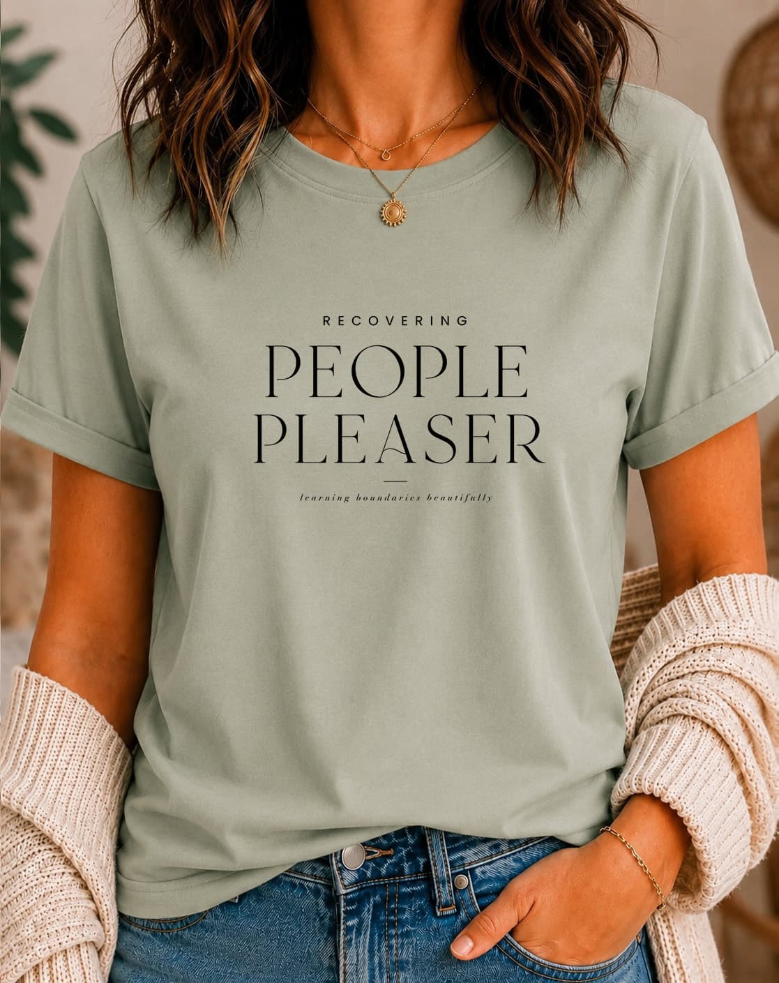 Recovering People Pleaser women's slogan t-shirt by ObjectHours