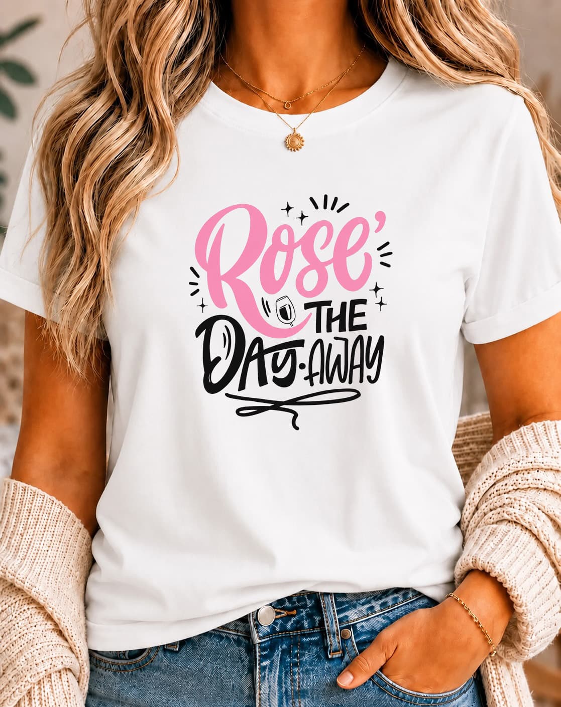 Rosé The Day Away women's slogan t-shirt by ObjectHours