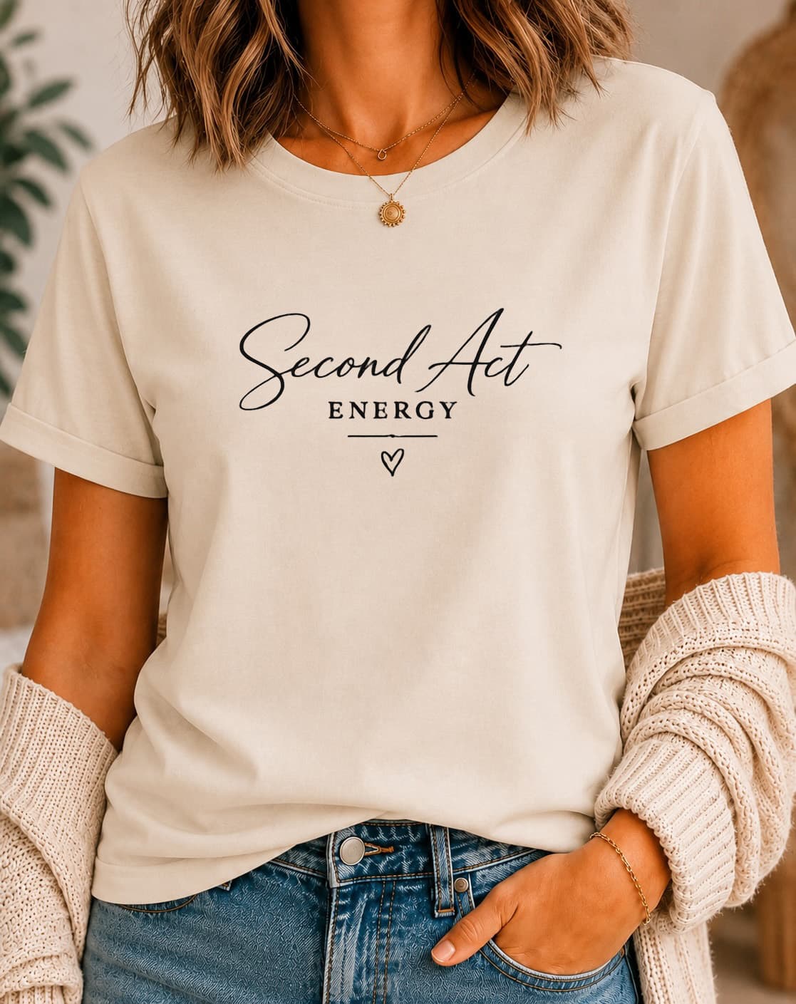 Second Act Energy women's slogan t-shirt by ObjectHours