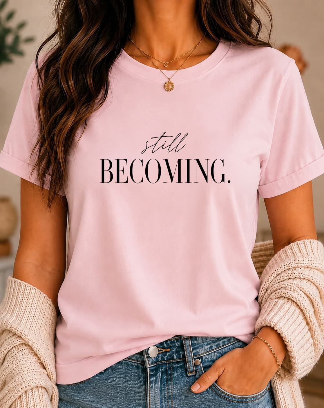 Still Becoming women's slogan t-shirt by ObjectHours