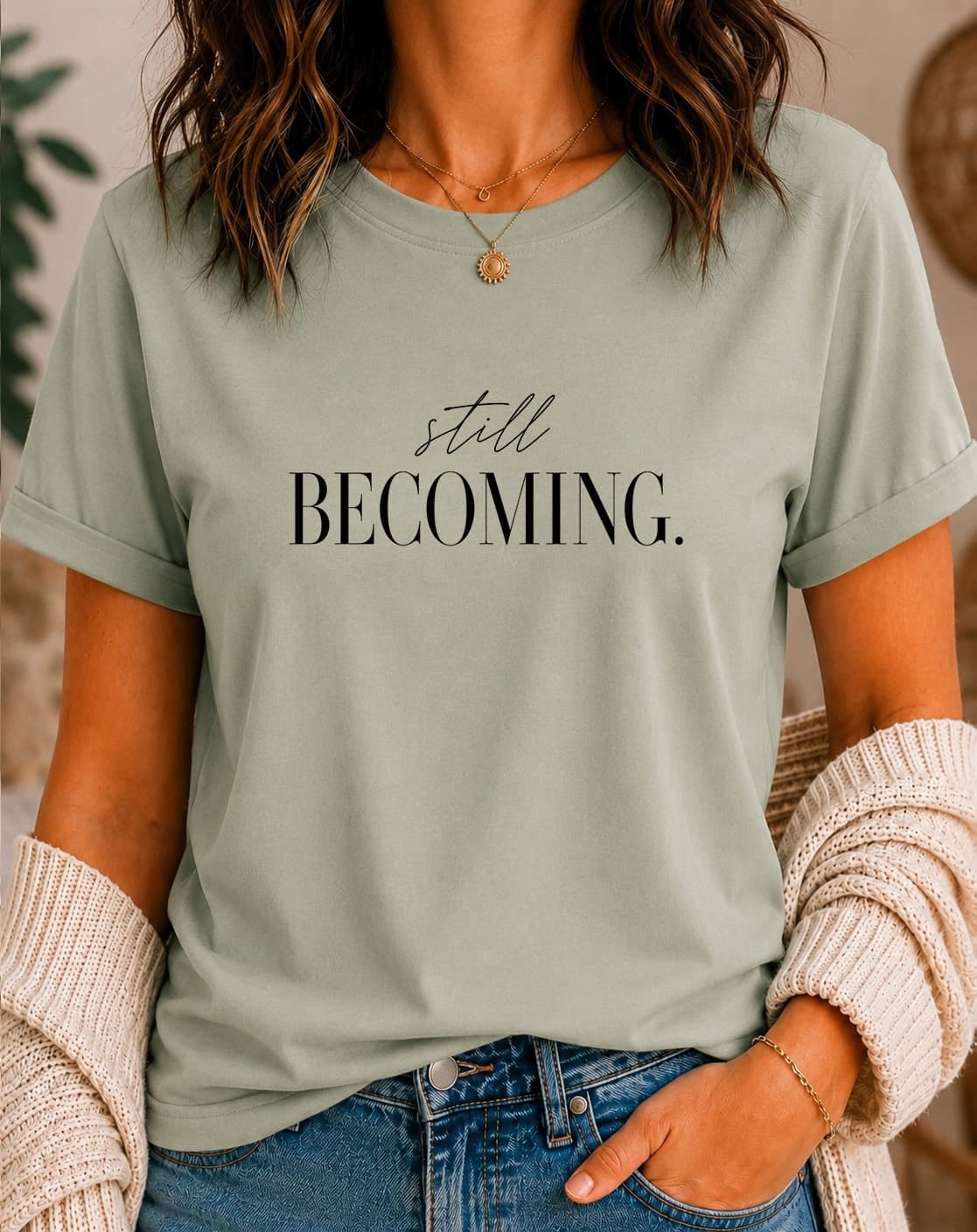 Still Becoming women's slogan t-shirt by ObjectHours
