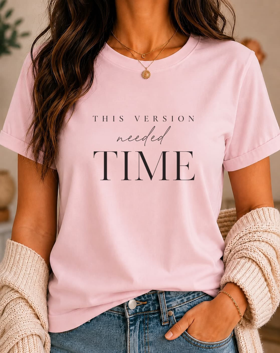 This Version Needed Time women's slogan t-shirt by ObjectHours