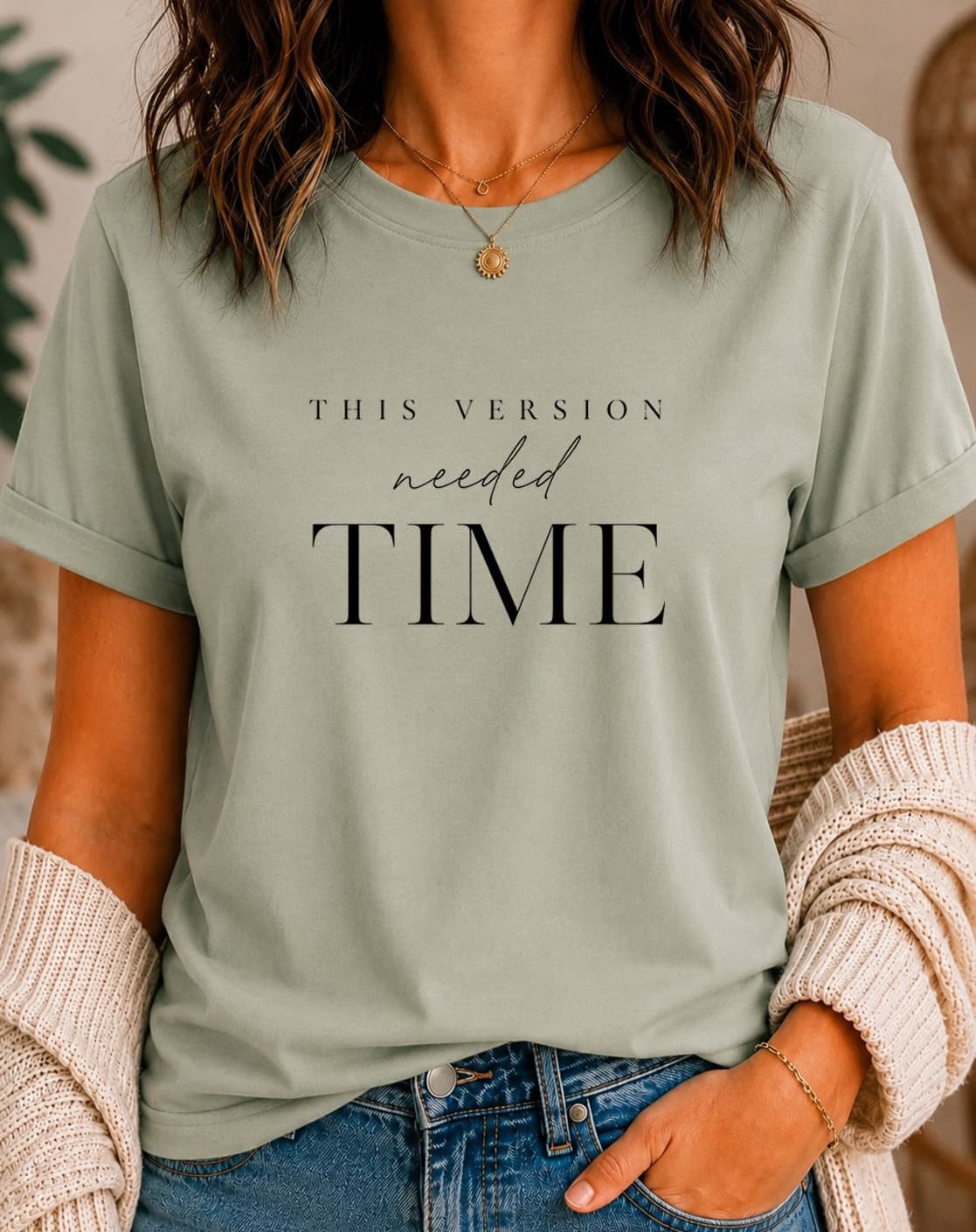 This Version Needed Time women's slogan t-shirt by ObjectHours